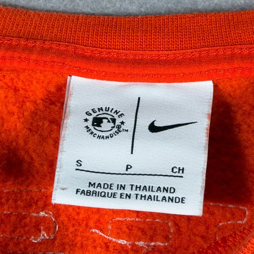 Nike San Francisco Giants MLB Orange Crewneck Sweatshirt Mens Small NKGX-89L